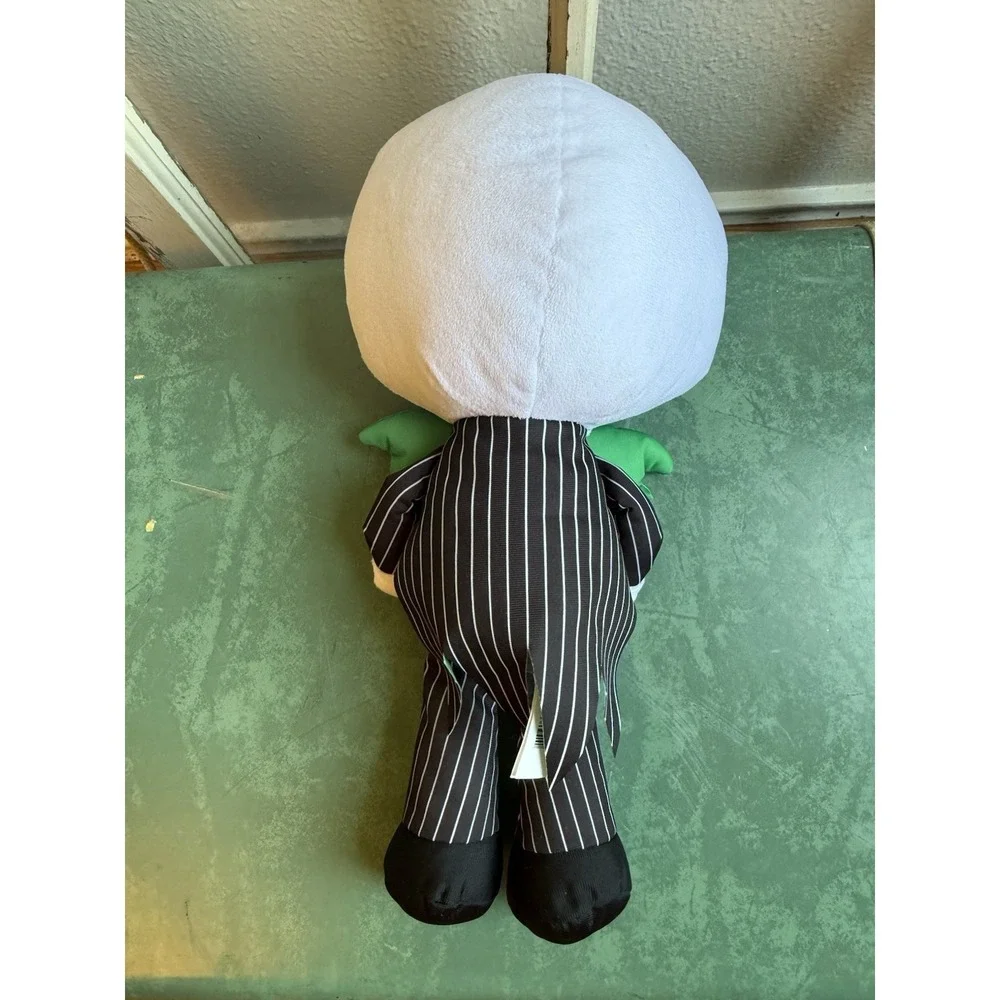 Jack & Sally Nightmare Before Christmas Plush Doll W Red Present 18in Disney